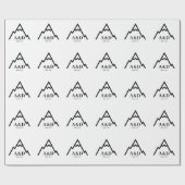 Rustikale, einfache Hochzeit Geschenkpapier (Flach)