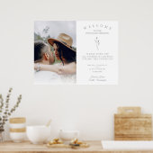 Rustikale, einfache Hochzeit ohne Stecker Poster (Küche)