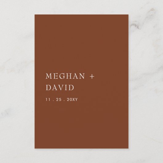 Rustikale Einfache Moderne Kunst, Dichtung und Mus Begleitkarte (Rückseite)