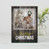 Rustikale einfache Weihnachten (Stehend Vorderseite)