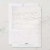 Rustikale Einführung Baby Birth Ankündigung (Rückseite)