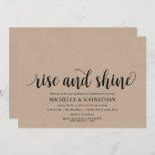 Rustikale Einladung (Vorne/Hinten)