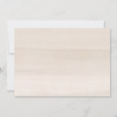 Rustikale Einladung (Rückseite)