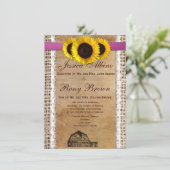 Rustikale Einladung (Stehend Vorderseite)