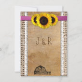 Rustikale Einladung (Rückseite)