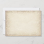 Rustikale Einladung (Rückseite)