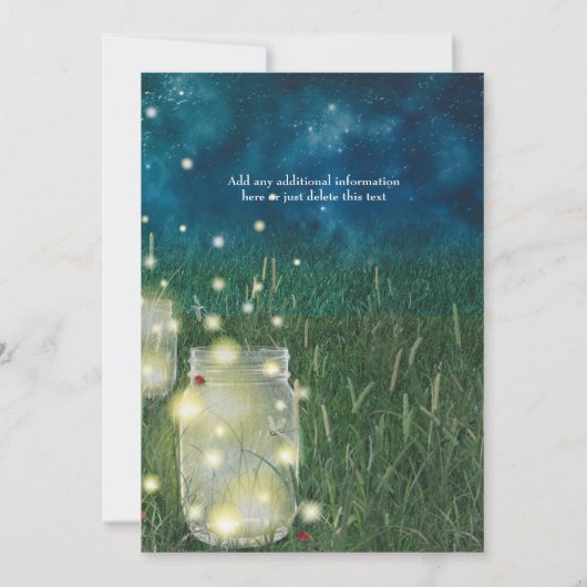 Rustikale Einladung (Rückseite)