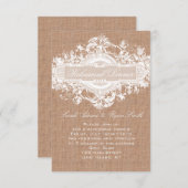 RUSTIKALE EINLADUNG (Vorne/Hinten)