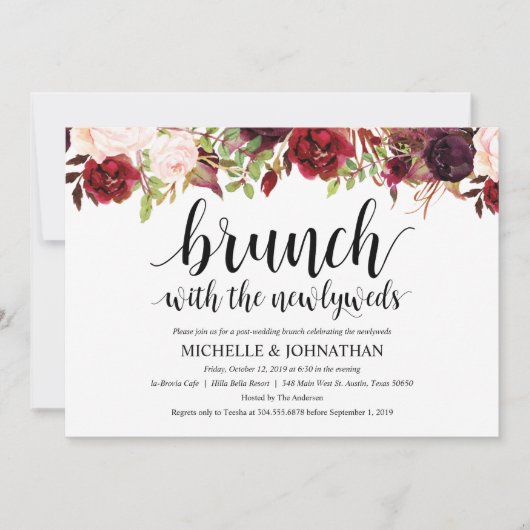 Rustikale Einladung (Vorderseite)