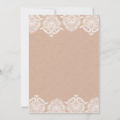 Rustikale Einladung (Rückseite)