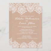 Rustikale Einladung (Vorne/Hinten)