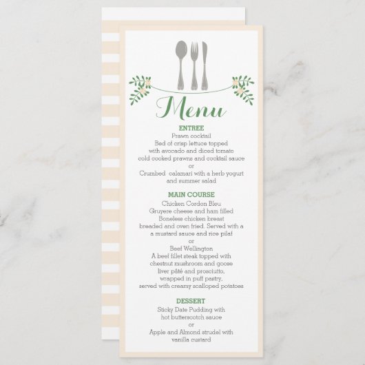 Rustikale Einladung (Vorne/Hinten)