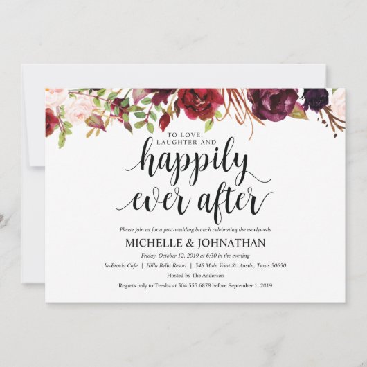 Rustikale Einladung (Vorderseite)