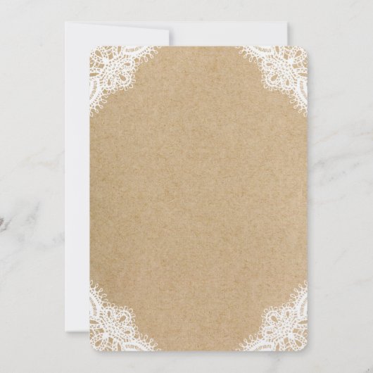 Rustikale Einladung (Rückseite)
