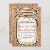 Rustikale Einladung (Vorne/Hinten)