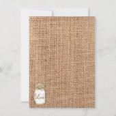 Rustikale Einladung (Rückseite)