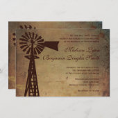 Rustikale Einladung (Vorne/Hinten)