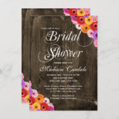 Rustikale Einladung (Vorne/Hinten)