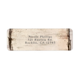 Rustikale Einladung der weißen Birke und Hummingbi