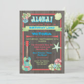 Rustikale Einladung Luau Tropical Beach (Stehend Vorderseite)