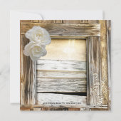 Rustikale Einladung zum Hochzeitsfeiern (Rückseite)