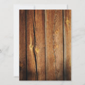 Rustikale Einladung zum Hochzeitsfeiern mit Stallh (Rückseite)