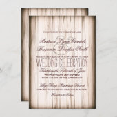 Rustikale Einladung zum Hochzeitsfeiern mit Stallh (Vorne/Hinten)