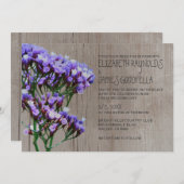 Rustikale Einladung zur Hochzeit (Vorne/Hinten)