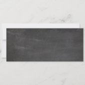 Rustikale Einladung zur Teilnahme am Ticket (Rückseite)