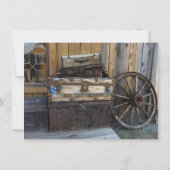 Rustikale Einladungen für Landwagen (Rückseite)