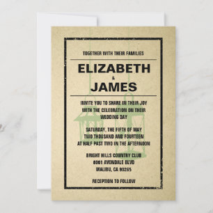 Rustikale Einladungen für Nachtlicht