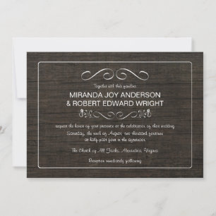 Rustikale Einladungen für Vintage Hochzeiten