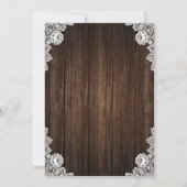 Rustikale Einladungen zu Hochzeiten in Burgund (Rückseite)