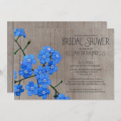 Rustikale Einladungen zu Vergessen-Me-Not-Bridal-D (Vorne/Hinten)