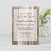 Rustikale Einladungen zum Hochzeitsfeiern mit Barn (Stehend Vorderseite)