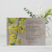 Rustikale Einladungen zur Hochzeit von Solidago (Stehend Vorderseite)