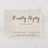 Rustikale Einladungskarte (Vorne/Hinten)