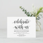 Rustikale Einladungskarte für den Brunch nach der  Einladung (Stehend Vorderseite)