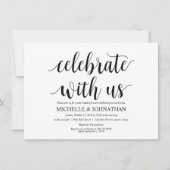 Rustikale Einladungskarte für den Brunch nach der  Einladung (Vorderseite)