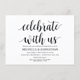 Rustikale Einladungskarte für den Brunch nach der  Einladung