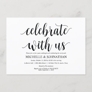 Rustikale Einladungskarte für den Brunch nach der  Einladung