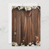 Rustikale Einladungskarten (Rückseite)