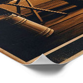 Rustikale Einsamkeit in einem Gebirgswildplakat Poster (Ecke)