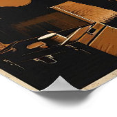 Rustikale Einsamkeit in einem Gebirgswildplakat Poster (Ecke)