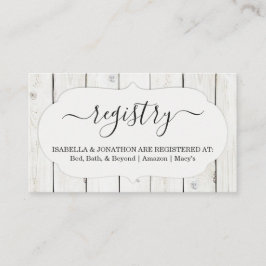 Rustikale Eintragung / Einladung