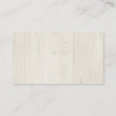 Rustikale Eintragung / Einladung (Rückseite)