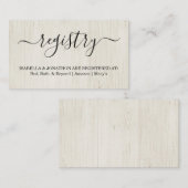 Rustikale Eintragung / Einladung (Vorne/Hinten)