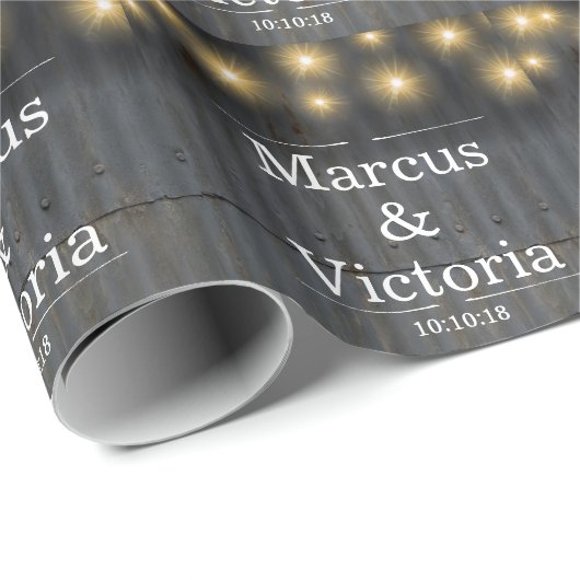 Rustikale Eisenhütte Geschenkpapier (Rolleneckpunkt)