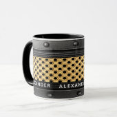 Rustikale eiserne industrielle Typ Männer Tasse (Vorderseite Links)