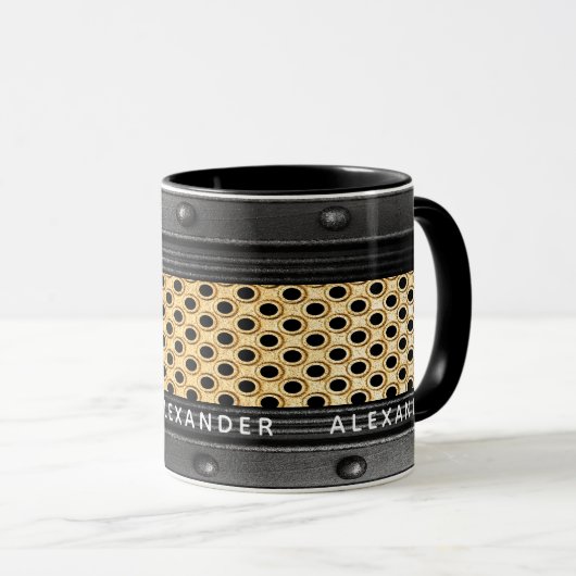 Rustikale eiserne industrielle Typ Männer Tasse (VorderseiteRechts)